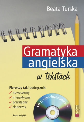 Okladka ksiazki gramatyka angielska w tekstach