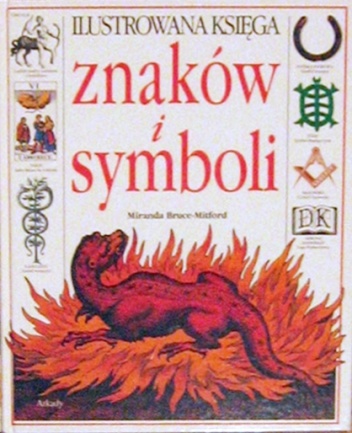 Okladka ksiazki ilustrowana ksiega znakow i symboli