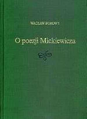 Okladka ksiazki o poezji mickiewicza