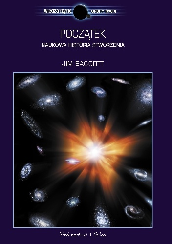 Okladka ksiazki poczatek naukowa historia stworzenia