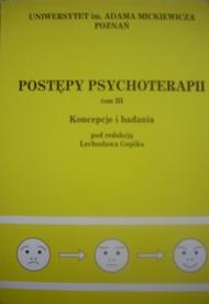 Okladka ksiazki postepy psychoterapii koncepcje i badania tom iii