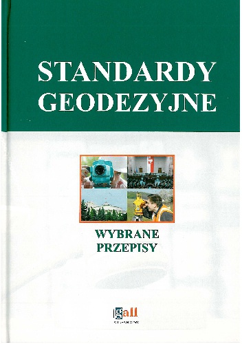 Okladka ksiazki standardy geodezyjne wybrane przepisy