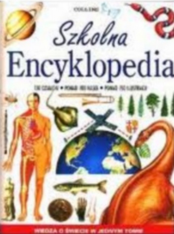 Okladka ksiazki szkolna encyklopedia
